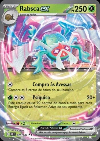 Carta Rabsca ex (025/182) do set Rivais Predestinados — Pokémon TCG | Bynx