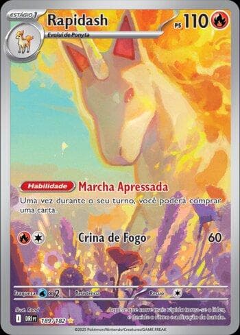 Carta Rapidash (189/182) do set Rivais Predestinados — Pokémon TCG | Bynx