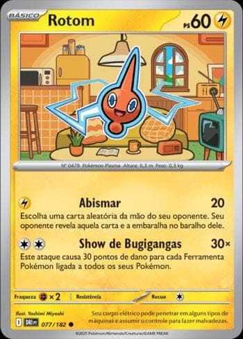 Carta Rotom (077/182) do set Rivais Predestinados — Pokémon TCG | Bynx