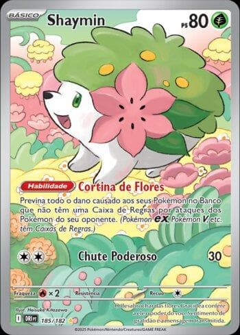 Carta Shaymin (185/182) do set Rivais Predestinados — Pokémon TCG | Bynx