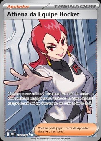 Carta Team Rocket's Ariana (224/182) do set Rivais Predestinados — Pokémon TCG | Bynx