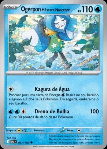 Carta Wellspring Mask Ogerpon (067/182) do set Rivais Predestinados — Pokémon TCG | Bynx