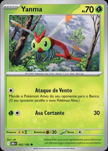 Carta Yanma (002/182) do set Rivais Predestinados — Pokémon TCG | Bynx