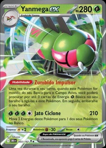Carta Yanmega ex (003/182) do set Rivais Predestinados — Pokémon TCG | Bynx