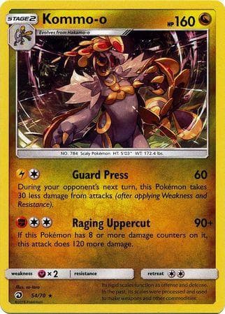 Carta Kommo-o (54/70) do set Dragões Soberanos — Pokémon TCG | Bynx