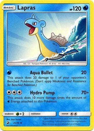 Carta Lapras (21/70) do set Dragões Soberanos — Pokémon TCG | Bynx
