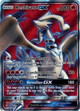 Reshiram-GX (65/70) — Dragões Soberanos