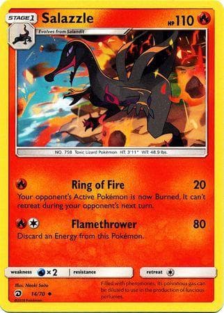 Carta Salazzle (14/70) do set Dragões Soberanos — Pokémon TCG | Bynx
