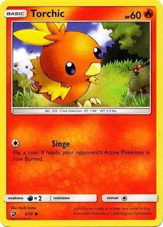 Carta Torchic (4/70) do set Dragões Soberanos — Pokémon TCG | Bynx