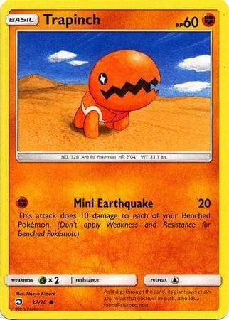 Carta Trapinch (32/70) do set Dragões Soberanos — Pokémon TCG | Bynx