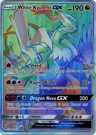 Carta White Kyurem-GX (74/70) do set Dragões Soberanos — Pokémon TCG | Bynx