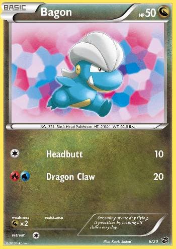 Carta Bagon (6/20) do set Cofre do Dragão — Pokémon TCG | Bynx