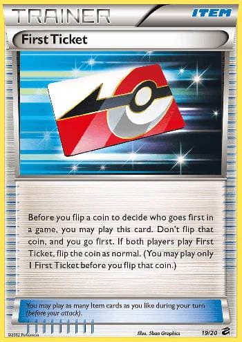 Carta First Ticket (19/20) do set Cofre do Dragão — Pokémon TCG | Bynx