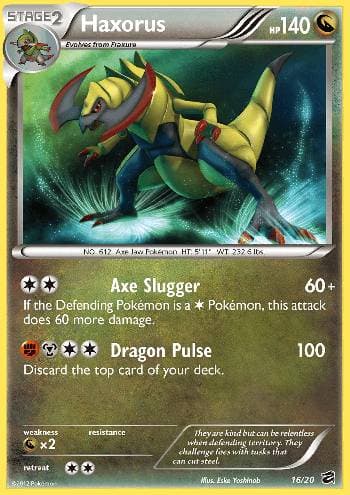 Carta Haxorus (16/20) do set Cofre do Dragão — Pokémon TCG | Bynx