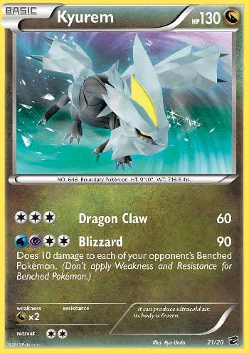Carta Kyurem (21/20) do set Cofre do Dragão — Pokémon TCG | Bynx