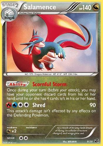 Carta Salamence (8/20) do set Cofre do Dragão — Pokémon TCG | Bynx