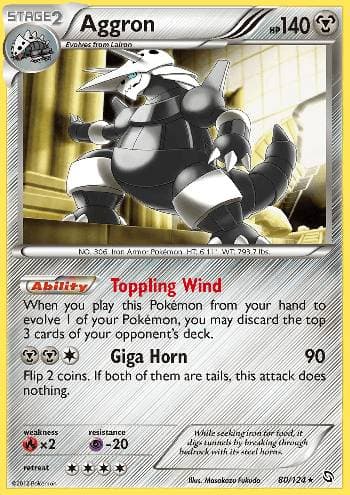 Carta Aggron (80/124) do set Dragões Enaltecidos — Pokémon TCG | Bynx