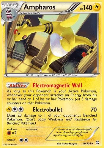 Carta Ampharos (40/124) do set Dragões Enaltecidos — Pokémon TCG | Bynx