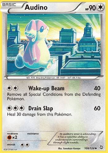 Carta Audino (108/124) do set Dragões Enaltecidos — Pokémon TCG | Bynx