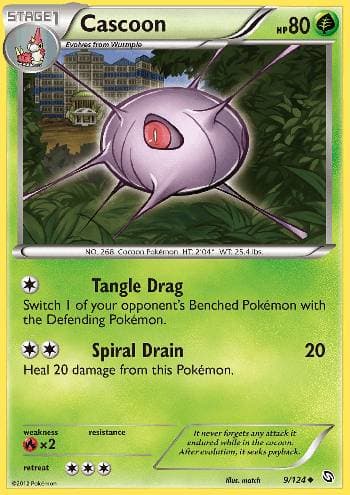 Carta Cascoon (9/124) do set Dragões Enaltecidos — Pokémon TCG | Bynx