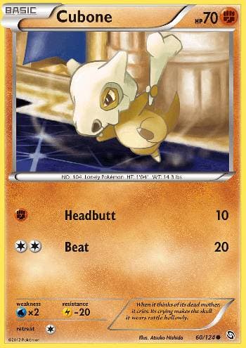 Carta Cubone (60/124) do set Dragões Enaltecidos — Pokémon TCG | Bynx