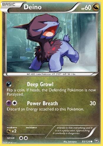 Carta Deino (93/124) do set Dragões Enaltecidos — Pokémon TCG | Bynx