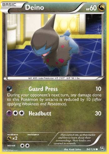 Carta Deino (94/124) do set Dragões Enaltecidos — Pokémon TCG | Bynx