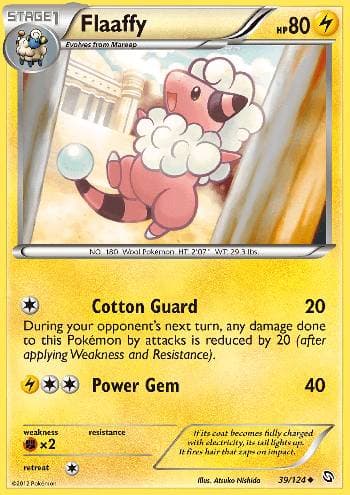 Carta Flaaffy (39/124) do set Dragões Enaltecidos — Pokémon TCG | Bynx