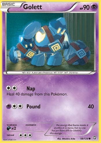 Carta Golett (58/124) do set Dragões Enaltecidos — Pokémon TCG | Bynx