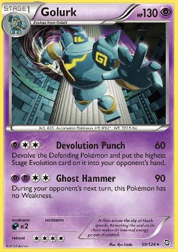 Carta Golurk (59/124) do set Dragões Enaltecidos — Pokémon TCG | Bynx
