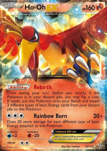 Carta Ho-Oh-EX (22/124) do set Dragões Enaltecidos — Pokémon TCG | Bynx