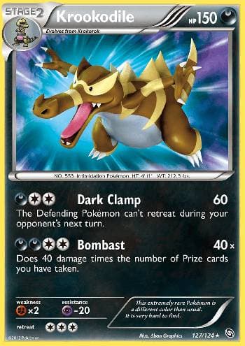 Carta Krookodile (127/124) do set Dragões Enaltecidos — Pokémon TCG | Bynx