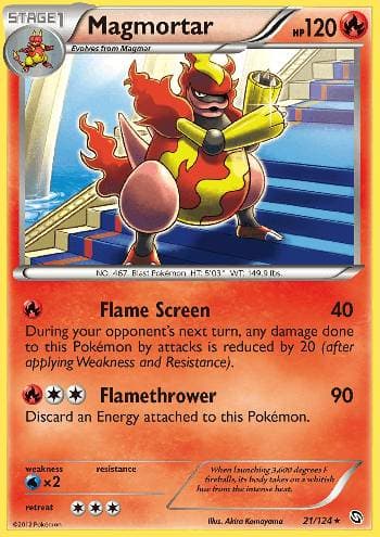 Carta Magmortar (21/124) do set Dragões Enaltecidos — Pokémon TCG | Bynx