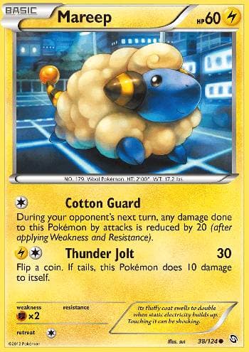 Carta Mareep (38/124) do set Dragões Enaltecidos — Pokémon TCG | Bynx
