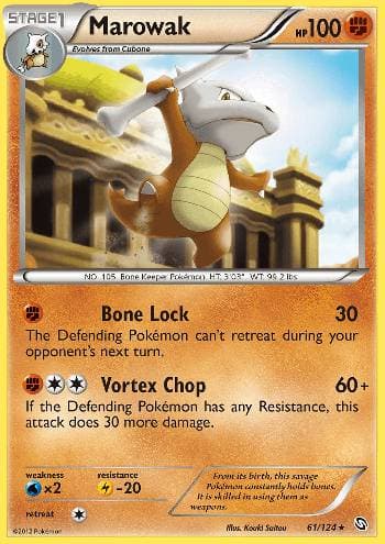 Carta Marowak (61/124) do set Dragões Enaltecidos — Pokémon TCG | Bynx