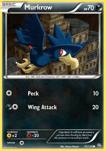 Carta Murkrow (72/124) do set Dragões Enaltecidos — Pokémon TCG | Bynx