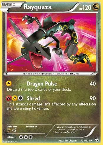 Carta Rayquaza (128/124) do set Dragões Enaltecidos — Pokémon TCG | Bynx