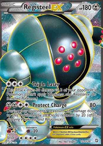 Carta Registeel-EX (122/124) do set Dragões Enaltecidos — Pokémon TCG | Bynx