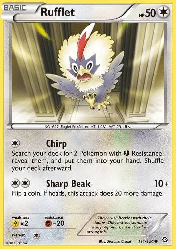 Carta Rufflet (111/124) do set Dragões Enaltecidos — Pokémon TCG | Bynx