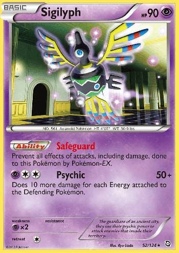Carta Sigilyph (52/124) do set Dragões Enaltecidos — Pokémon TCG | Bynx