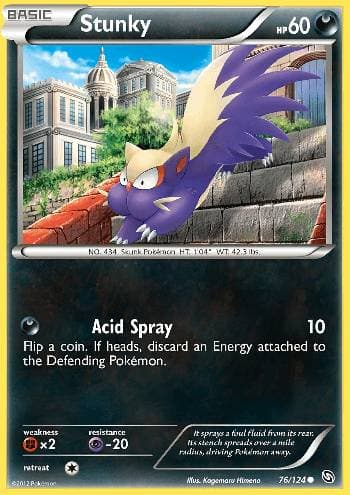 Carta Stunky (76/124) do set Dragões Enaltecidos — Pokémon TCG | Bynx