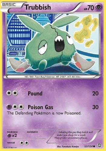 Carta Trubbish (53/124) do set Dragões Enaltecidos — Pokémon TCG | Bynx