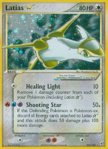 Carta Latias Star (105/107) do set Deoxys — Pokémon TCG | Bynx