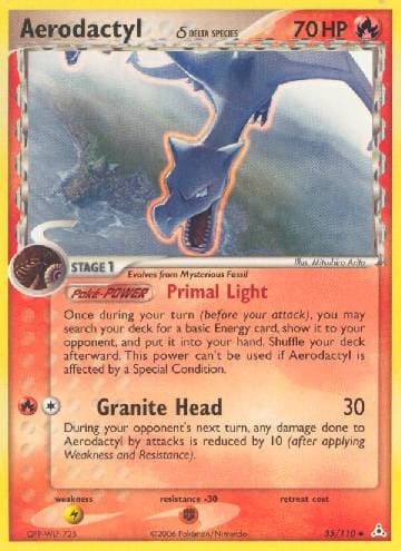 Carta Aerodactyl (35/110) do set EX Holon Phantoms — Pokémon TCG | Bynx