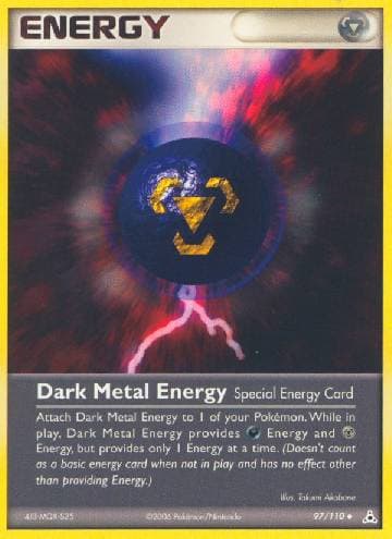 Carta Dark Metal Energy (97/110) do set EX Holon Phantoms — Pokémon TCG | Bynx