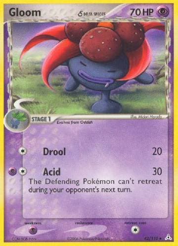 Carta Gloom (42/110) do set EX Holon Phantoms — Pokémon TCG | Bynx
