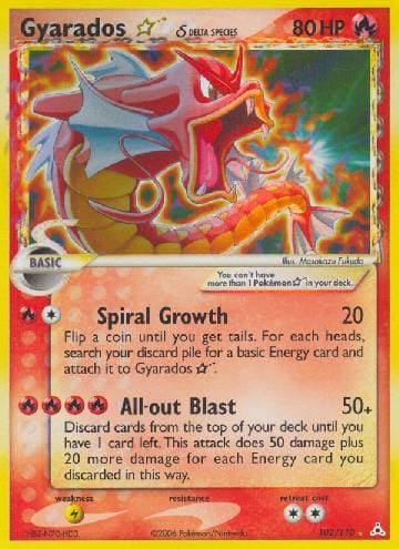 Gyarados Star (102/110) — EX Holon Phantoms
