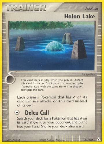 Carta Holon Lake (87/110) do set EX Holon Phantoms — Pokémon TCG | Bynx