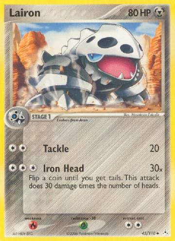 Carta Lairon (45/110) do set EX Holon Phantoms — Pokémon TCG | Bynx