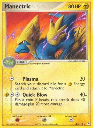Carta Manectric (46/110) do set EX Holon Phantoms — Pokémon TCG | Bynx